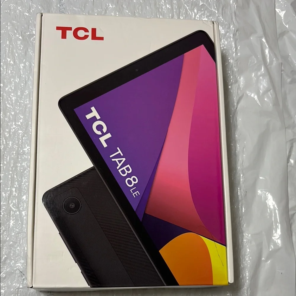 TCL Black Tablet with Vibrant Display and Sleek Design